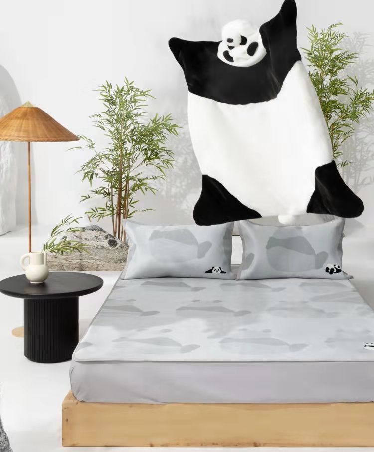 送料無料】かわいいパンダ 毛布 お昼寝ブランケット お昼寝もうふ あったか あったか寝具 あたたかい パンダ [3]