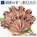 【送料無料】【沼津の幸】一夜干し 真あじ 10枚セット 120g (A) 冷凍母の日 スーパーセール マラソン プレゼント ギフト お取り寄せ