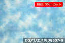 「お試し 50cmカット(幅広155cm)」ダブルガーゼプリント DGアリエス柄ノーホルマリン加工でデリケートな肌にも安心♪【色:スカイブルー DG507-B】 便利な幅広 155cm ! コットン100% ダブル巾 日本製 綿100 布 生地 布地 ベビー用 ストール(3)