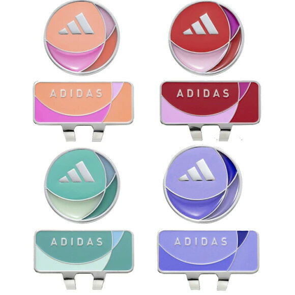 ADIDAS - アディダス クリアーカラークリップ マーカー ADM-938 [adidas　ゴルフ　ラウンド用品]