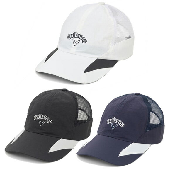 　Callaway 2000年代のY2Kムードを現代風にアレンジしたレトロスポーツキャップ。しわ感のある素材とレトロなカッティングが特徴で、スポーティーなスタイルにもシックなワントーンコーデにも好相性。更にツバ裏を黒色で仕上げることで光の反射を抑えます。懐かしさと新しさが共存する、トレンド感あふれるキャップです。　 機能スベリ（吸汗速乾） ロゴ刺繍 素材: 本体 ナイロン 100% メッシュ部分 ポリエステル 100% 商品サイズ（仕上がり寸法） FR: 頭頂から裾までの長さ 17.5cm / つば 8cm / 頭周り 58cm