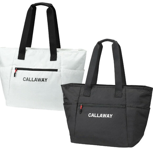 　Callaway SP-001 Tote 26 JM 軽量ナイロンを使用したトートバッグ。デイリーからゴルフシーンまで様々なスタイリングに合わせやすいシンプルなデザイン。ポケットは合計7個。ゴルフグッズがしっかり入る大容量のメインポケットに加え、内側にはファスナーポケットと差し込みポケットを2個配置し、荷物を整理しやすい設計。外側には正面にファスナーポケットと両サイドに差し込みポケットを備え、使い勝手に配慮。肩掛け可能なハンドルで、持ち運びも快適。 素材： ナイロン サイズ： W530mm × H350mm × D195mm