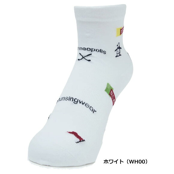 マンシング ウェア 2026DEO SCREEN ショート丈ジャカードソックス　MG6SSO12M[Munsingwear 　ゴルフ　靴下]