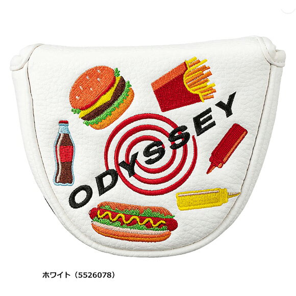 Number7 ナンバーセブン ゴルフのオデッセイ 2026 Fシリーズ パターカバー USA 26 JM　マレット用[Odyssey F Mallet Putter Cover USA 　ヘッドカバー　5526078　5526080　5526082　ゴルフ]｜アングル2
