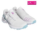 アディダス 2023ウィメンズ ゼッドジー23 ボア ゴルフシューズ GZ2173ダッシュグレー/ルシッドフクシャ/プリラブドブルー 【adidas GOLF ...