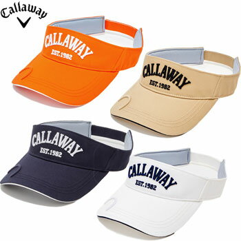 キャロウェイ 2023CALLAWAY ツバ先マーカー用マグネット入りロゴ刺繍バイザー C23191113[ゴルフ　帽子　MENS　バイザー]