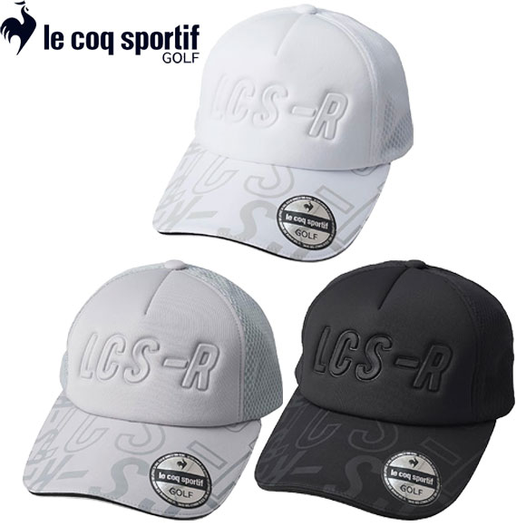 ルコック 2023【RIJOUME 】3Dエンボスロゴキャップ QGBVJC07[ le coq sportif ゴルフ 23SS 帽子 CAP ]