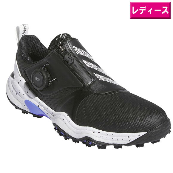 アディダス 2024ウィメンズ コードカオス 25 ボア ゴルフシューズ IG8749コアブラック/ホワイト/コバルトブルー 【adidas GOLF 靴 レデ...