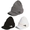 アディダス 2023COLD. RDY バイザーニットキャップ　 MKO86[adidas　ゴルフ　IA2656　IA2655　IA2654　帽子　CAP　防寒　23FW]