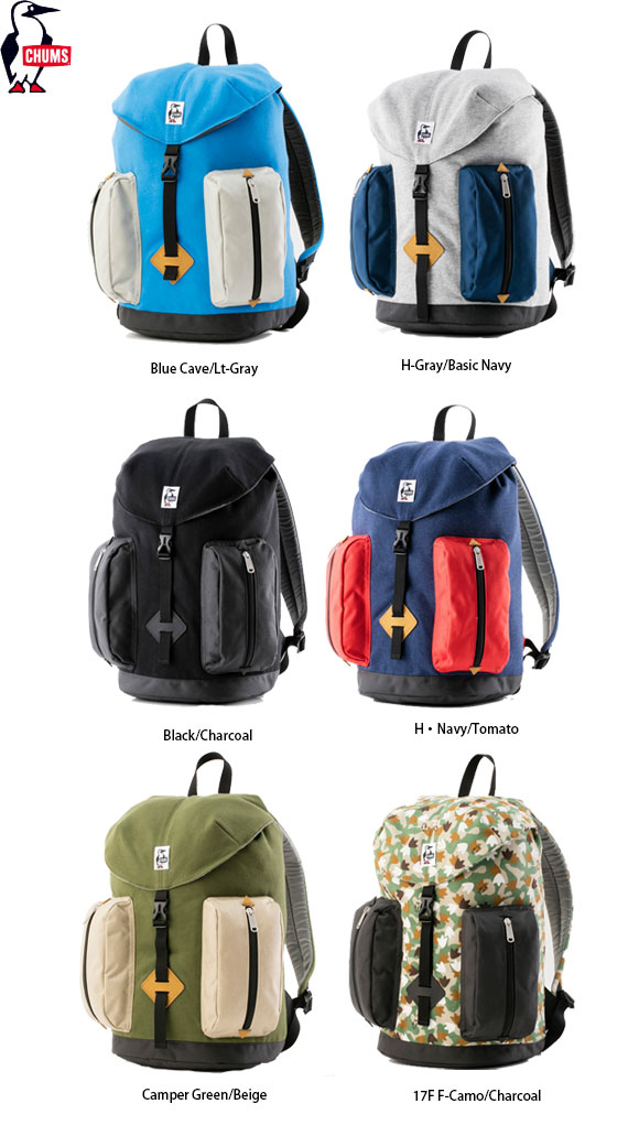 CHUMS2ポケットデイパックスウェットナイロン　CH60-2401 [チャムス　2 Pockets Day Pack Sweat Nylon　リュック　バックパック]