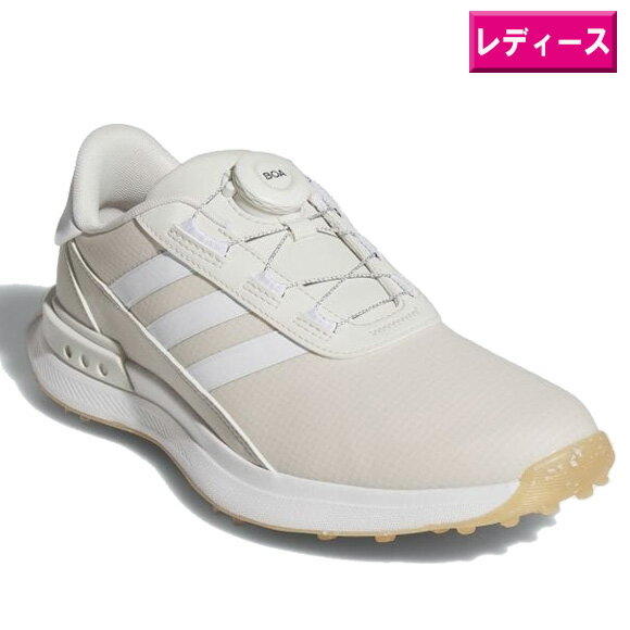 アディダス 2024ウィメンズ S2G ボア 24 ゴルフシューズ ID8696オービットグレー/ホワイト/ゴールドメタリック 【adidas MDL00 GO...