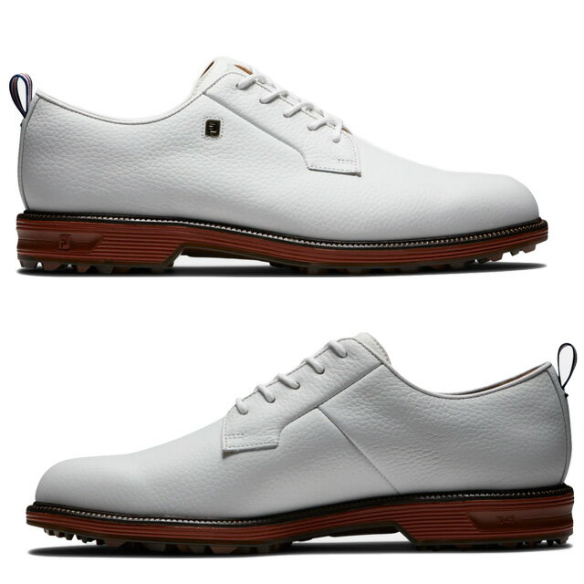 フットジョイ 2023 Premiere Series - Field Spikeless　ゴルフシューズ　#53989　White / Brick　US仕様 [FootJoy　防水　プレミアムシリーズ　フィールド　スパイクレス　ゴルフ]