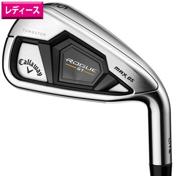 キャロウェイ 2022 WOMEN’S ROGUE ST MAX OS LITE アイアン　#7-PW SW　5本セット　US仕様 PROJECT X CYPHER 40 カーボンシャフト ［Callaway ローグ　スチール　マックス　OS　ライト オーバーサイズ　女性用　レディース　ウィメンズ　ゴルフ]