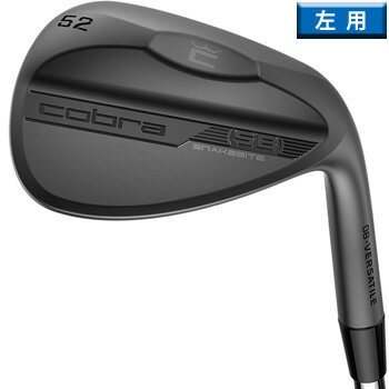 コブラ 2023 KING COBRA SNAKEBITE　Black　ウェッジ　左用　US仕様 KBS Hi-REV 2.0 Wedgeスチール　[cobra キング　スネークバイト　ブラック　ゴルフ　LH　レフティ］