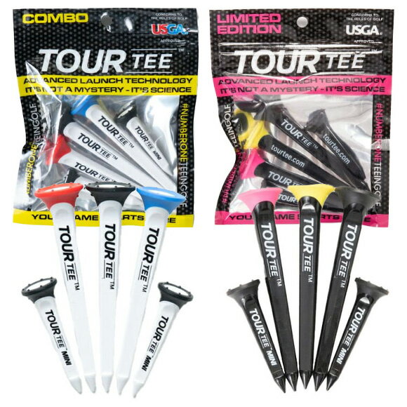 ライト（LITE) ツアーティー コンボ　5本入り　T-490　[ Golf it　ゴルフ　TEE　ミックス　リミテッドエディション　長さ 80mm / 45mm　　Tour Tee Combo]