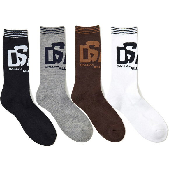 Callaway 2024ダイナホットクルーソックス (MENS)　C24293109[ゴルフ　メンズ　靴下]