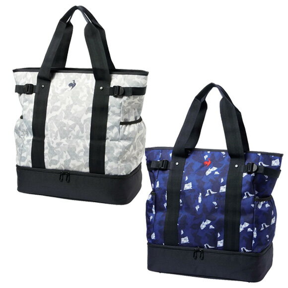 ルコック 2025マティスモザイク柄デザイン トートバッグ 二層式ポケットタイプ LG5FTT01M[ le coq sportif Golf ゴルフ 25FW]