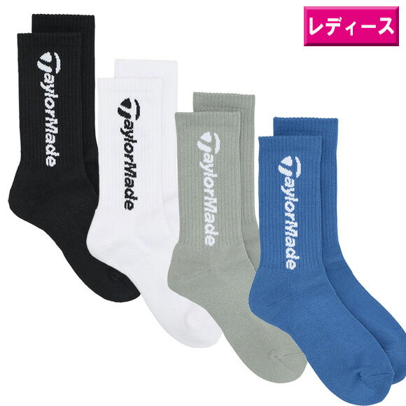 テーラーメイド　2025 【ウィメンズ】 W ミドルソックス　UN946[Taylormade 　ゴルフ　レディース　M20091　M20092　M20093　M20094　靴下　25FW】