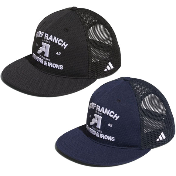 アディダス アディダス 2024フラットブリム メッシュキャップ　 IHS33[adidas　ゴルフ　帽子　CAP　IN2739　IN2740　24SS]