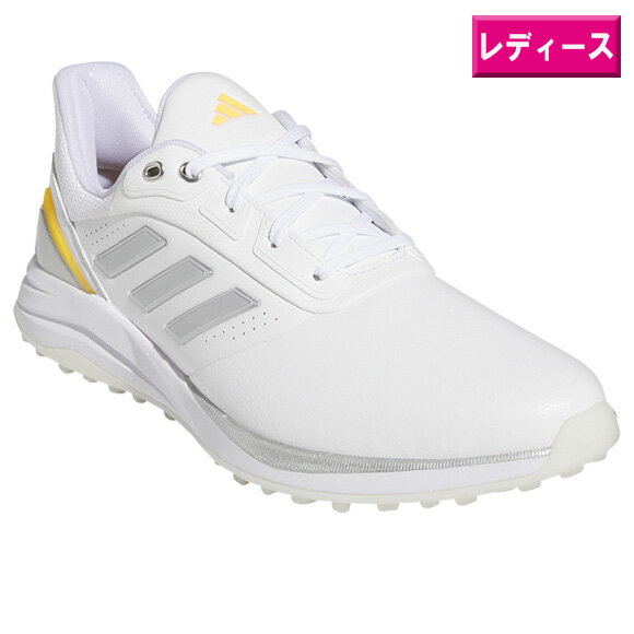アディダス 2024ウィメンズ ソーラーモーション ボア 24 ゴルフシューズ IF0287ホワイト/シルバーメタリック/セミスパーク 【adidas MDK9...