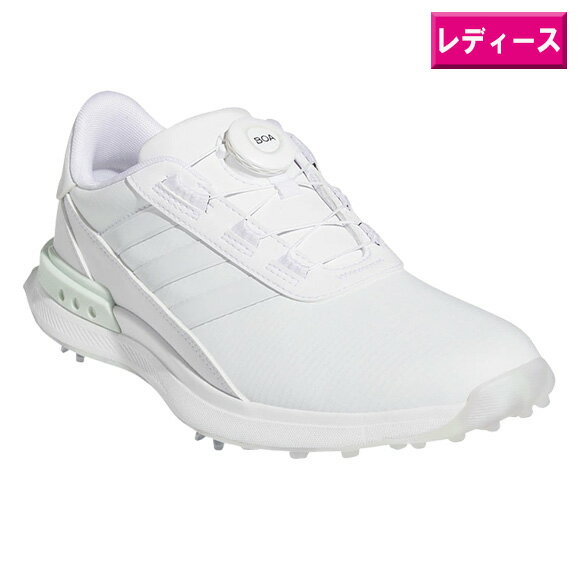 アディダス 2024ウィメンズ S2G ボア 24 ゴルフシューズ IF0319ホワイト/ホワイト/クリスタルジェイド 【adidas MDL00 GOLF 靴...