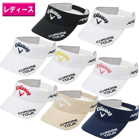 Callaway@2024 TOUR TW VISOR WM 24 JM (WOMENS)@C24990205 [ St@fB[X@Xq@oCU[@24SS]