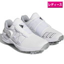 アディダス 2023ウィメンズ ゼッドジー23 ボア ゴルフシューズ IF0239ホワイト/コアブラック/シルバーメタリック 【adidas GOLF 靴 レディース ゴルフ LII02 】