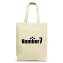 Number7 Logo Tote Bag　NB15SM　A4 トートバッグ 厚手12オンス　Mサイズ　コットン100% [ナンバーセブン オリジナル ロゴ トートバッグ シューズケース 　ゴルフ]