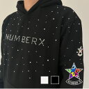 NUMBERX BRAND space ロゴ スウェットパーカー スワロフスキー ホワイト ブラック パーカー 大きめパーカー プルオーバーパーカー メンズパーカー カジュアル 黒パーカー フード付き メンズ レディース おしゃれパーカー ラインストーン キラキラ メンズパーカーブランド