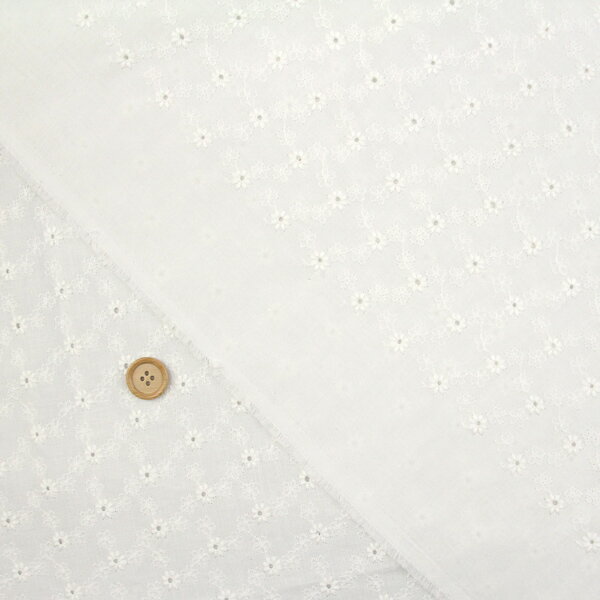 生地 キャンブリック-H9923- キャンブリック生地 ( 刺繍 ブラウス チュニック スカート ワンピース 服地 ) 50cm単位