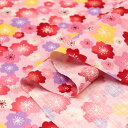 ≪無料レシピ有≫いろは桜 ドビー生地 和柄 花柄 和雑貨 雑貨小物 巾着 甚平 カバー バッグ 浴衣 布地 50cm単位