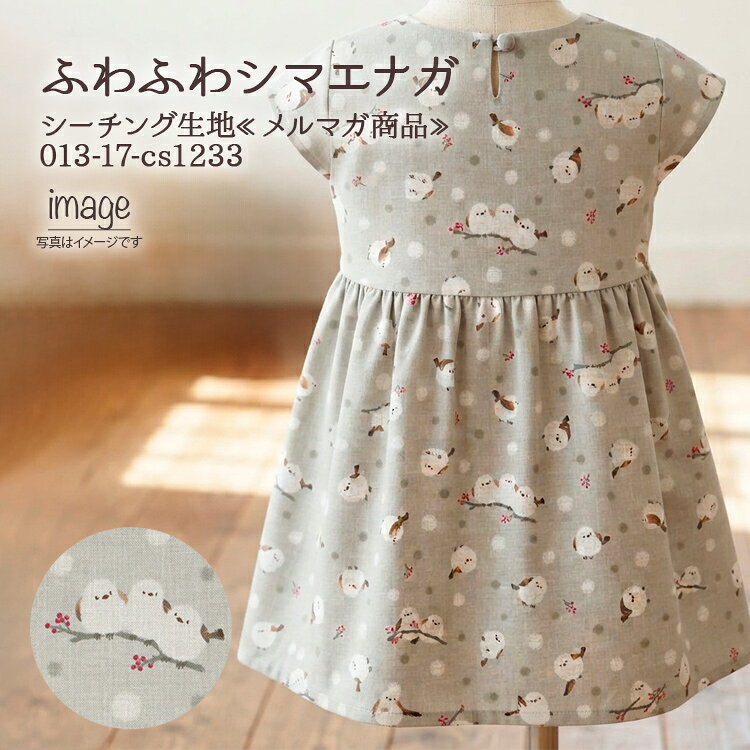 ふわふわシマエナガ メルマガ商品 シーチング生地 しまえなが 妖精 鳥柄 もふもふ モフモフ 入園 入学 巾着 ランチョンマット 小物雑貨 シャツ ブラウス ハンドメイド 布地 50cm単位 nunoarukurashi-10015876 布ある暮らし パッケージ画像