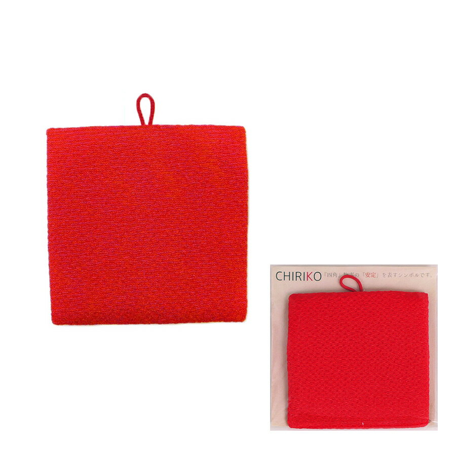 Rakuten - ちりめん豆額・豆四角額（赤/赤紐）