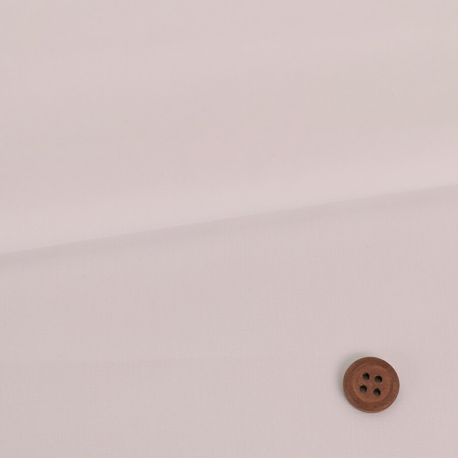Cotton （Solid Color） - 綿ポリ ポプリン生地(オフ白) 10cm単位 切り売り