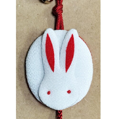 白うさぎのキーホルダー 2個セット(Aタイプ)