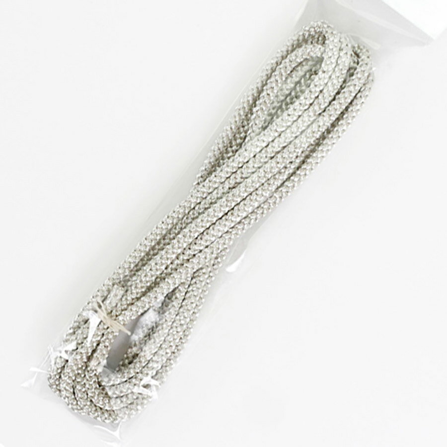 江戸打ちひも・銀糸 (太/5ミリ) 2mパック