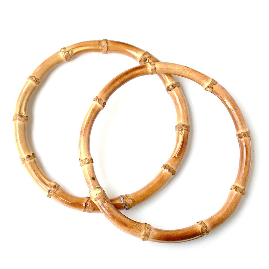 乐天商城 - バッグ用持ち手・竹/バンブー（丸型・13cm）