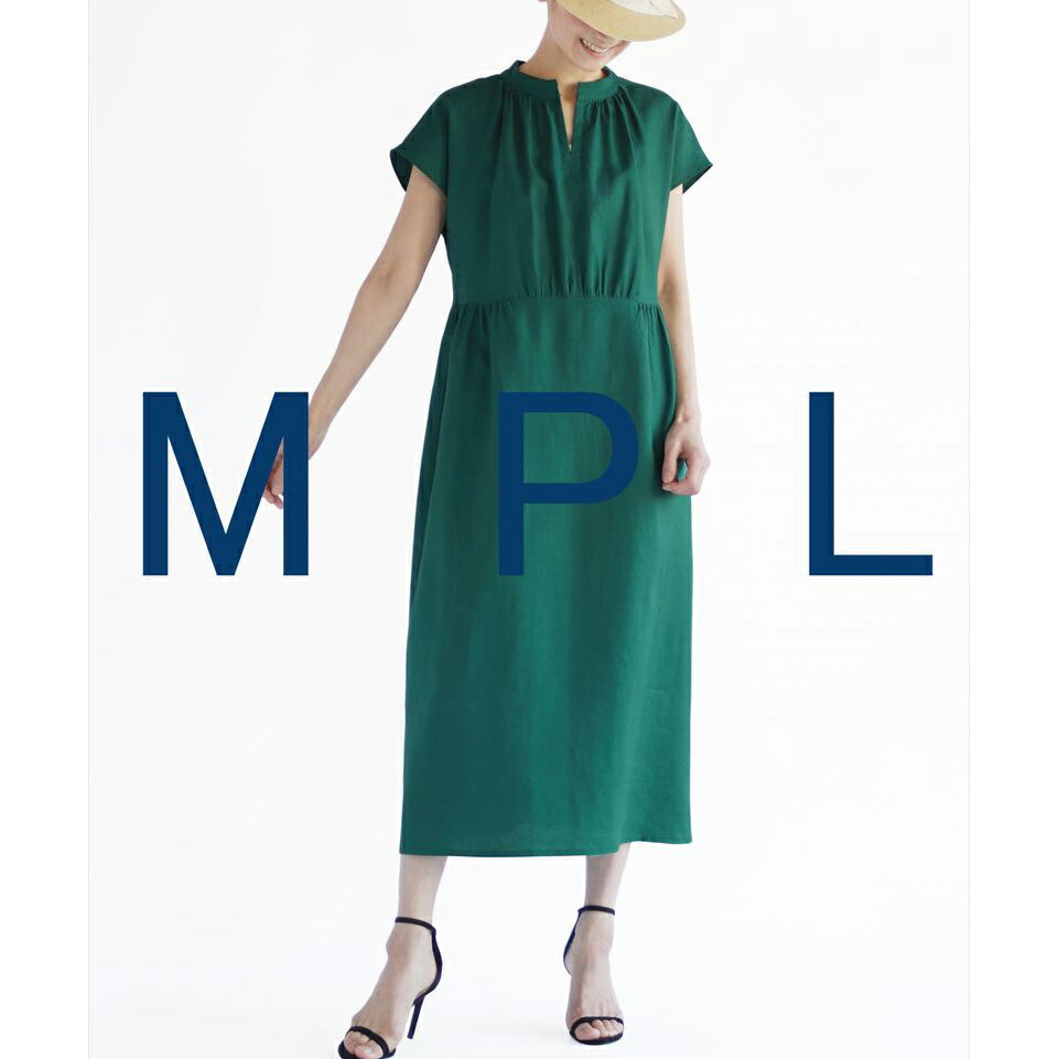 【商品画像について】お使いのモニタや環境により、実物と色が違って見えることがあります。ご了承ください。実物大型紙・スキッパーギャザードレス袖付け不要仕様■おとな女性用（身長160cm前後、バスト75-104cm）商品詳細衿付きのスキッパーデザインが首元をすっきりと見せる、大人のためのワンピース。身頃とスカートに交互に入ったギャザーがふんわりと広がり、体型を拾わず優雅なシルエットに仕上がります。ゆったりとした着心地ながら、ハイウエスト切替えがほどよくフィット感をプラスし、スタイルアップ効果も。前あきホック仕様で、作るのも着脱も簡単です。●ローンやブロード、コットン、リネンやレーヨン、ポリエステルなど、薄地から中厚のソフトな生地で季節を問わず楽しめます。ウエスト切替えがあるので、薄い生地はスカート部分にだけ裏地をつけても。○縫い代つきで印付けがいらない実物大型紙と作り方説明書つき（実用新案登録）。その他ご注意ネコポス/メール便OK