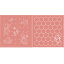 刺し子布 花ふきん (スー/ハニカム) ローズ