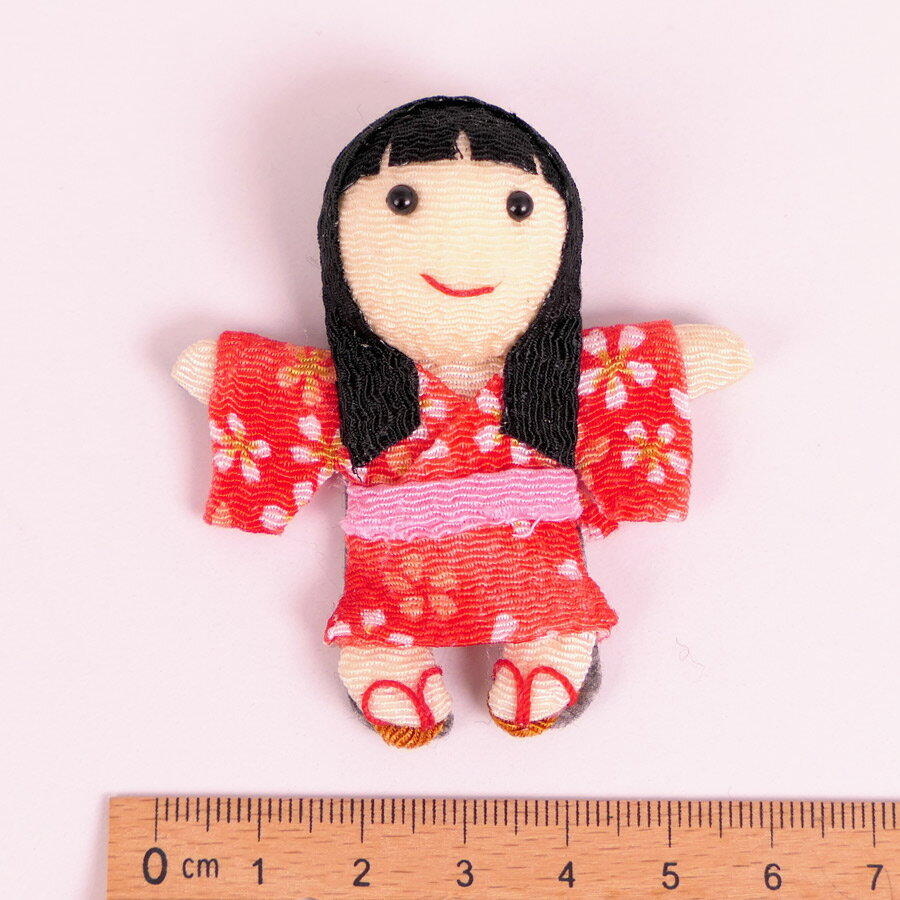 ちりめん細工パーツ（完成品）童女/着物(お買い得品)