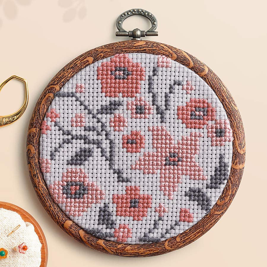 クロスステッチキット &Botanical アーモンドフラワー