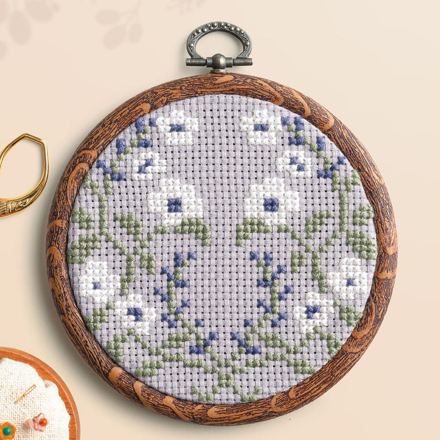 クロスステッチキット &Botanical ワイルドローズ