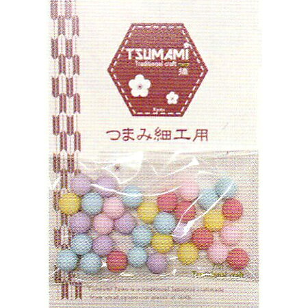 【商品画像について】お使いのモニタや環境により、実物と色が違って見えることがあります。ご了承ください。穴なしパステルビーズ 直径6mm・4g/約30個入可愛いキャンディカラーのデコパーツ仕様■樹脂製 ■約 直径6mm商品詳細ドラジェのように愛らしいパステルカラーの穴なしビーズ。つまみ細工のアクセントの他に、ファンシー手芸のデコパーツやレジンパーツなどにも。〇1袋4グラム / 約30個入※入っている色はランダムです。ご了承ください。※生産ロットにより色や大きさが多少変わる場合があります。ご了承ください。※小さなパーツのため、誤飲の恐れがあります。十分ご注意ください。◇製造国：中国商用利用可能その他ご注意ネコポス/メール便OK