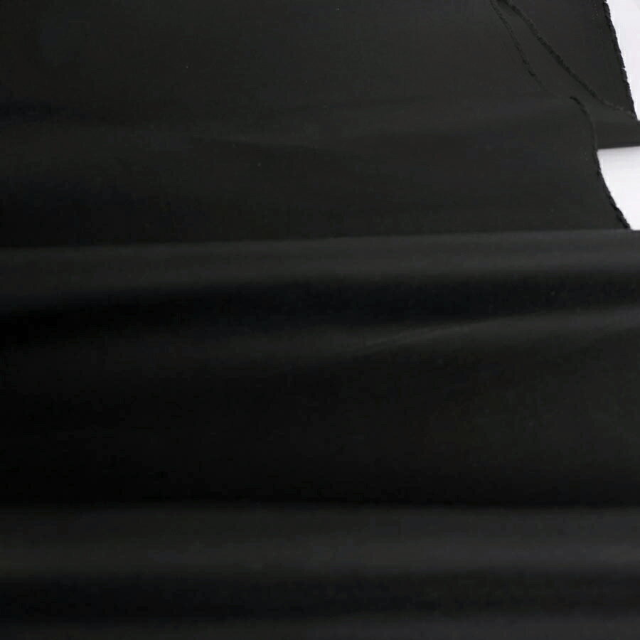 コットン生地 エイティスクエア無地 (黒) シルケット加工 10cm単位 切り売り