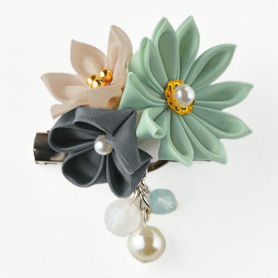 乐天商城 - つまみ細工ブローチキット デイジー・キュプラで作るアンティーク調