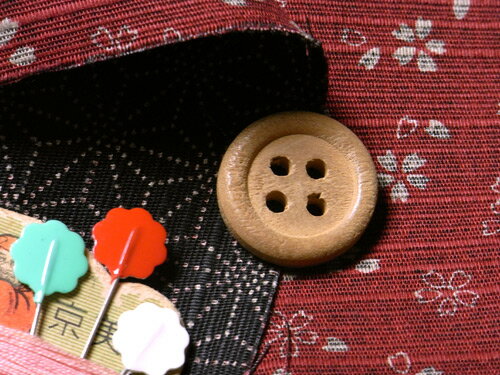 和風コットン生地・リバーシブル 桜と麻の葉(え...の紹介画像2