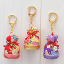 ちりめん手芸キット・エコキーホルダー(巾着)