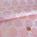 金襴生地(金らん) 桜のブーケ(ピンク/薄紫) 10cm単位 切り売り
