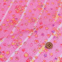 一越ちりめん生地 斜めかのこに小桜(ピンク) 10cm単位 切り売り
