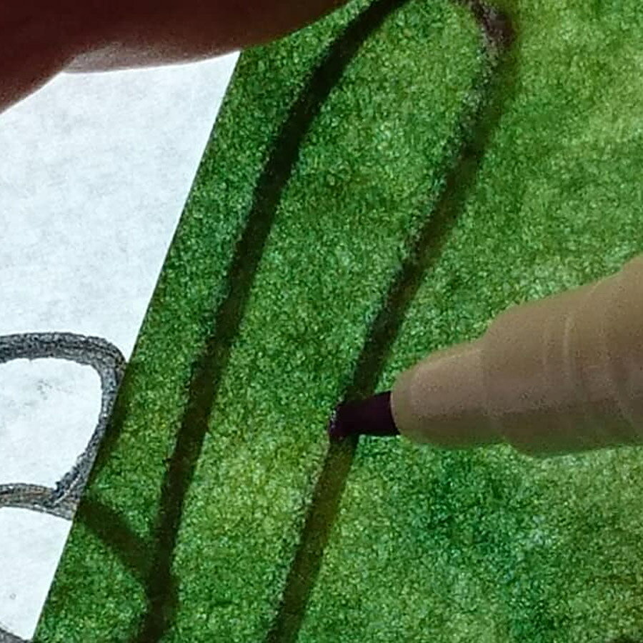 和紙ちぎり絵キット・ミニ壁掛け「水仙」